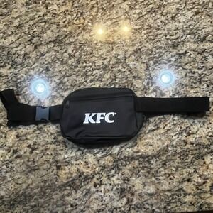 KFC Fanny Pack Black Waist Bag Adjustable Strap Promotional Collectible Mens